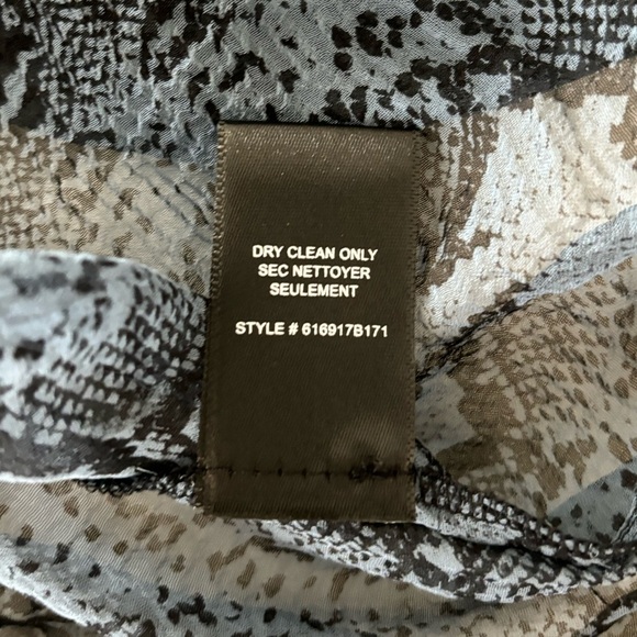 Rebecca Taylor snake skin 100% silk blouse blue size US 6 - Picture 8 of 13